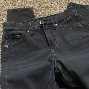 Express black with glitter skinny jeans size 0R